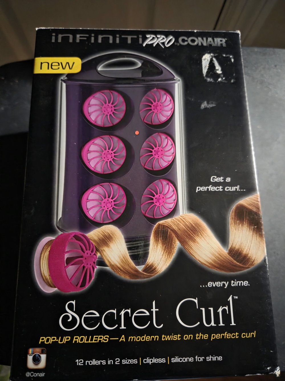 Secret Curl Pop-Up Hair Rollers - Pink